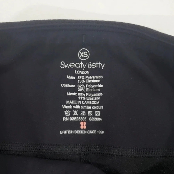 Sweaty Betty Zipped Up 7/8 Textured Leggings XSmall - Picture 12 of 15